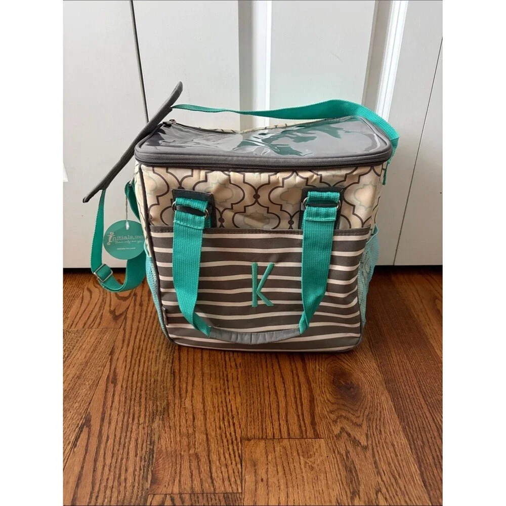 Initials Inc. Park Pack Cooler with Embroidered 'K' New with Tags